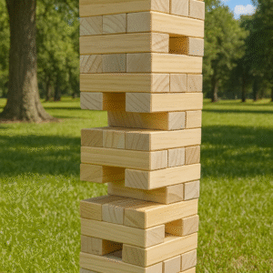 Jumbo Jenga game set for parties and events.