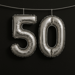 Customizable foil balloon numbers for birthday and event decorations.