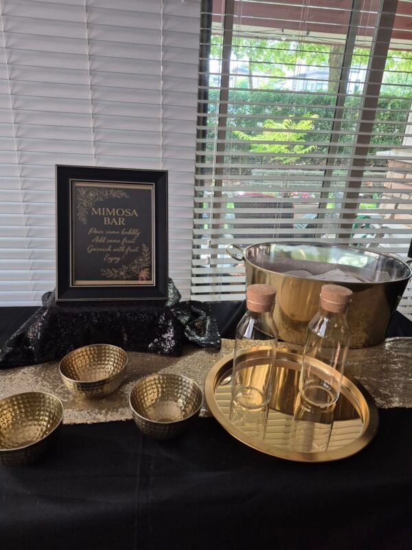 Glamor In Gold Mimosa Bar Table - Image 3
